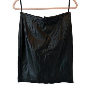 Calvin Klein Faux Leather Skirt